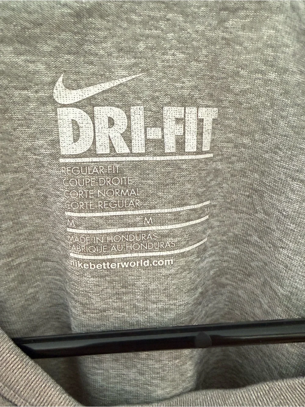 Nike Dri-FIT Gray Long Sleeve Athletic Shirt Women’s Medium Workout Top